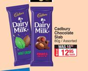 Cadbury Chocolate Slab Assorted-80g Each