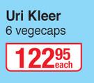 Uri Kleer-6 Vegecaps Each