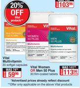 Vital Multivitamin-30 Softgel Capsules