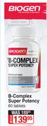 Biogen B Complex Super Potency-60 Tablets
