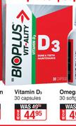 Bioplus Vitamin D3-30 Capsules