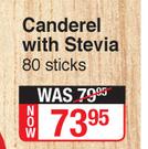 Canderel With Stevia 80 Sticks
