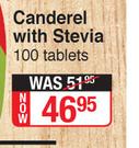 Canderel With Stevia 100 Tablets