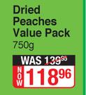 Lifestyle Food Dried Peaches Value Pack-750g