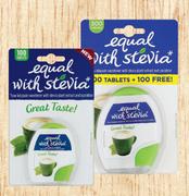 Equal With Stevia 200 Tablets Plus Free 100 Tablets