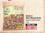 Gaby's Raw Mixed Nuts Natural Or Salted-1Kg Each