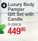 Baylis & Harding Urban Barn Luxury Body Pamper Gift Set With Candle (4 Pieces)