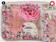 Nature's Nourishment Rose Blush Mega Pamper Pack Plus Toiletry Bag (4 Pieces)