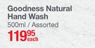 Baylis & Harding England Goodness Natural Hand Wash-500ml Each