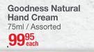 Baylis & Harding England Goodness Natural Hand Cream-75ml Each