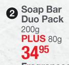 Nature's Edition Soap Bar Duo Pack-200g Plus 80g