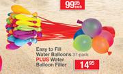 Easy To Fill Water Balloons (37 Pack) Plus Water Balloon Filler