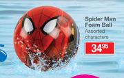 Spider Man Foam Ball (Assorted Characters)