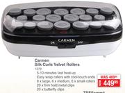 Carmen Silk Curls Velvet Rollers