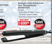 Philips Straight Care Advanced Hair Straightener BHS674/00