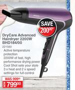 Philips Dry Care Advanced Hairdryer 2200W BHD184/00