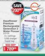 Aquaflosser Premium Rechargeable Generation 2 Water Flosser