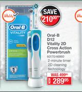 Oral-B D12 Vitality 2D Cross Action Powerbrush