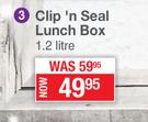 Addis Clip n Seal Lunch Box (1.2Ltr)