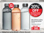 Dis Chem Living Drinking Bottle (Assorted Colours)-600ml Each