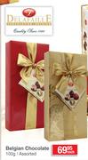 Delafaille Belgian Chocolate Assorted-100g Each