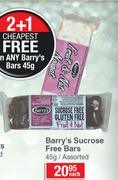 Barry's Sucrose Free Bars Assorted-45g Each