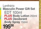 Lentheric Masculin Power Gift Set