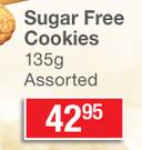 Quick Bury Sugar Free Cookies Assorted-135g