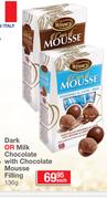 Dark Or Milk Chocolate With Chocolate Mousse Filling-136g Each