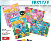 Mega Colouring Book 120 Pages + Puzzle 35 Pieces Assorted-Per Pack