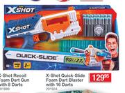 X-Shot Quick-Slide Foam Dart Blaster With 16 Darts