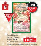 Nesti Dante Luxury Soap Triple Pack Assorted-3 x 250g Per Pack