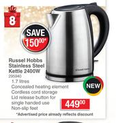 Russel Hobbs 1.7Ltr Stainless Steel Kettle 2400W