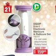 Dquip 5 In 1 Electronic Manicure & Pedicure Set 