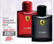 Ferrari Racing Red Or Signature Black EDT-125ml Each