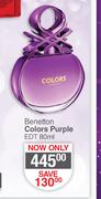 Benetton Colours Purple EDT 80ml