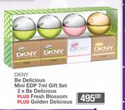 DKNY Be Delicious Mini EDP 7ml Gift Set: 2 x Be Delicious + Fresh Blossom + Golden Delicious-For All