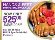 Full Set Of Nails + Spa Gelish/ Gel Pedicure