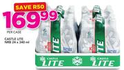 Castle Lite NRB 24x340ml-Per Case