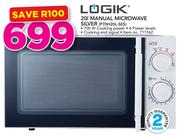 Logik 20Ltr Manual Microwave Oven P70H20L-SES