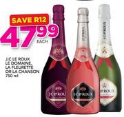 J.C LE Roux Le Domaine,LA Fleurette Or La Chanson-750ml Each