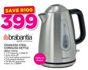 Brabanita 1.7L Stainless Steel Cordless Kettle BBEK-1007S