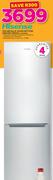 Hisense 359Ltr Metallic Silver Bottom Freezer Fridge H359BME