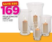 Decore Hurricane Lamp Set Excluding Candles