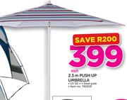 2.3m Push Up Umbrella