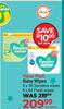 Pampers Value Pack Baby Wipes 6 x 56 Sensitive Wipes/6 x 64 Fresh Wipes-Per Pack
