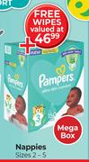 Pampers Ultra Skin Comfort Nappies Sizes 2-5 Mega Box-Per Pack