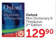 Oxford Mini Dictionary And Thesaurus 2nd Edition