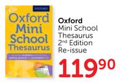 Oxford Mini School Thesaurus 2nd Edition Re-Issue  