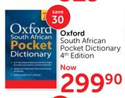 Oxford South African Pocket Dictionary 4th Edition